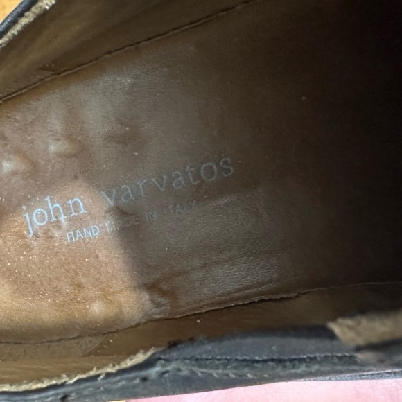John Varvatos Leather Slip On Loafers Brown main image 11